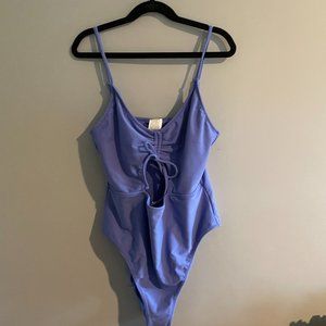 Periwinkle Cutout One-Piece Swimsuit